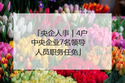 央企人事｜4户中央企业7名领导人员职务任免