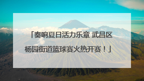 奏响夏日活力乐章 武昌区杨园街道篮球赛火热开赛！
