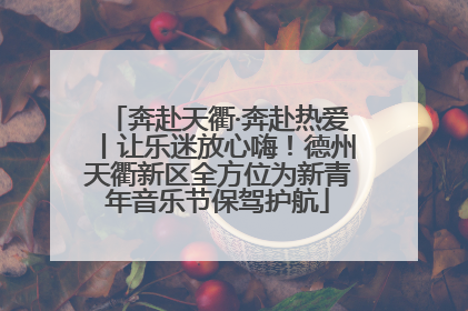 奔赴天衢·奔赴热爱丨让乐迷放心嗨！德州天衢新区全方位为新青年音乐节保驾护航