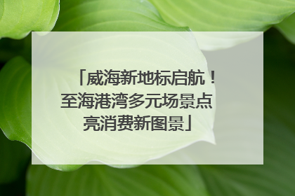威海新地标启航！至海港湾多元场景点亮消费新图景