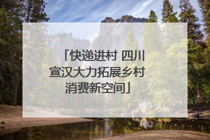 快递进村 四川宣汉大力拓展乡村消费新空间