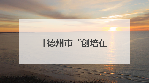 德州市“创培在身边”公益志愿服务活动举办