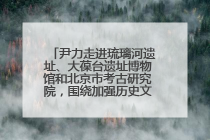 尹力走进琉璃河遗址、大葆台遗址博物馆和北京市考古研究院，围绕加强历史文化名城保护调研