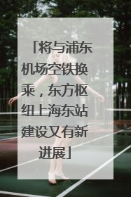 将与浦东机场空铁换乘，东方枢纽上海东站建设又有新进展