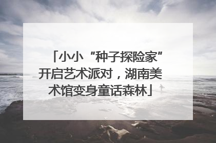 小小“种子探险家”开启艺术派对，湖南美术馆变身童话森林