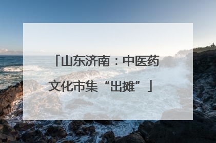 山东济南：中医药文化市集“出摊”