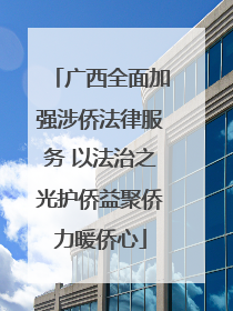 广西全面加强涉侨法律服务 以法治之光护侨益聚侨力暖侨心