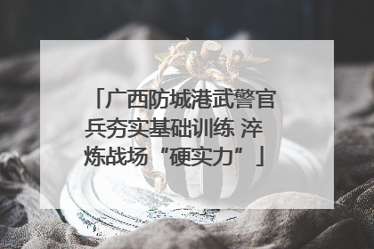 广西防城港武警官兵夯实基础训练 淬炼战场“硬实力”