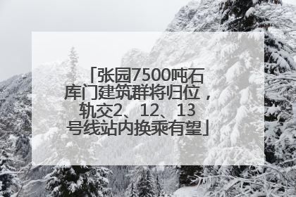 张园7500吨石库门建筑群将归位，轨交2、12、13号线站内换乘有望