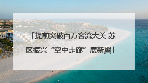 提前突破百万客流大关 苏区振兴“空中走廊”展新翼