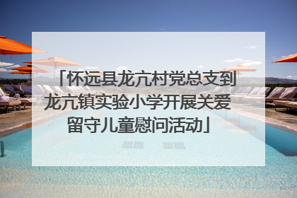 怀远县龙亢村党总支到龙亢镇实验小学开展关爱留守儿童慰问活动
