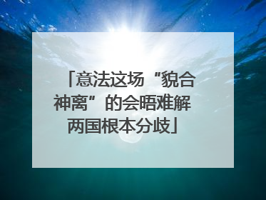 意法这场“貌合神离”的会晤难解两国根本分歧