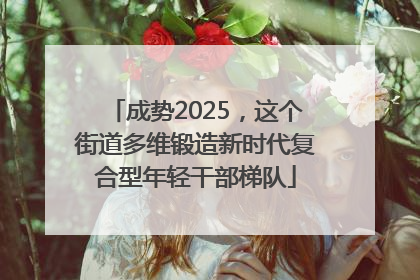 成势2025，这个街道多维锻造新时代复合型年轻干部梯队