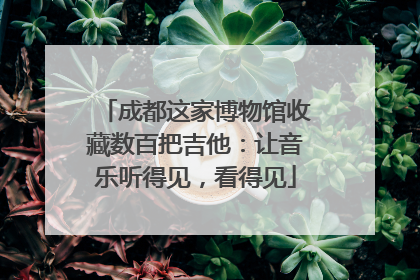成都这家博物馆收藏数百把吉他：让音乐听得见，看得见
