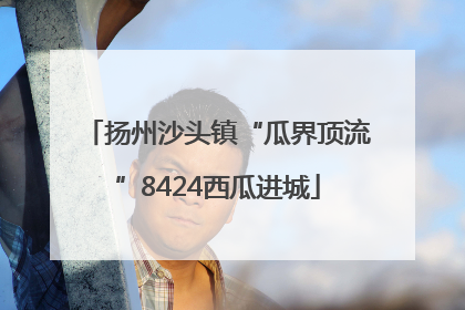 扬州沙头镇“瓜界顶流”8424西瓜进城