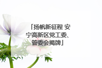 扬帆新征程 安宁高新区党工委、管委会揭牌