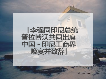 李强同印尼总统普拉博沃共同出席中国－印尼工商界晚宴并致辞