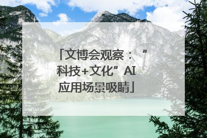 文博会观察：“科技+文化”AI应用场景吸睛