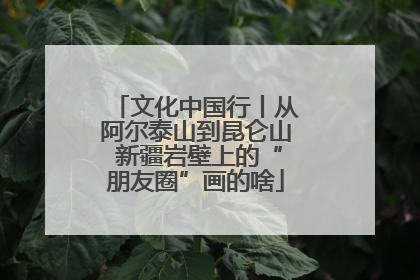 文化中国行丨从阿尔泰山到昆仑山 新疆岩壁上的“朋友圈”画的啥
