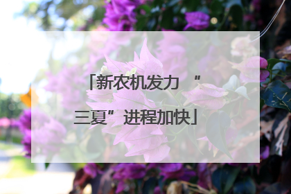 新农机发力 “三夏”进程加快
