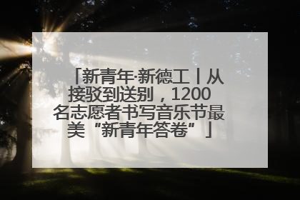 新青年·新德工丨从接驳到送别，1200名志愿者书写音乐节最美“新青年答卷”