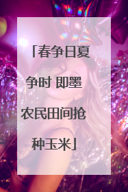 春争日夏争时 即墨农民田间抢种玉米