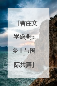 曹庄文学盛典：乡土与国际共舞