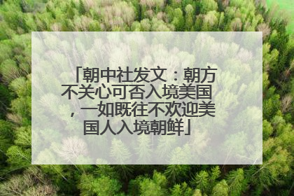 朝中社发文：朝方不关心可否入境美国，一如既往不欢迎美国人入境朝鲜