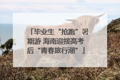 毕业生“抢跑”暑期游 海南迎接高考后“青春旅行潮”