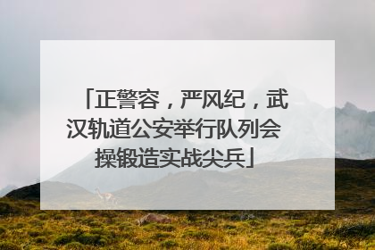 正警容，严风纪，武汉轨道公安举行队列会操锻造实战尖兵