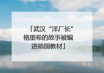 武汉“洋厂长”格里希的故事被编进德国教材