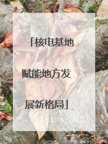 核电基地赋能地方发展新格局