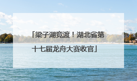 梁子湖竞渡！湖北省第十七届龙舟大赛收官