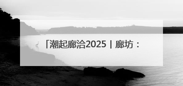 潮起廊洽2025丨廊坊：链接京津冀 面向全世界