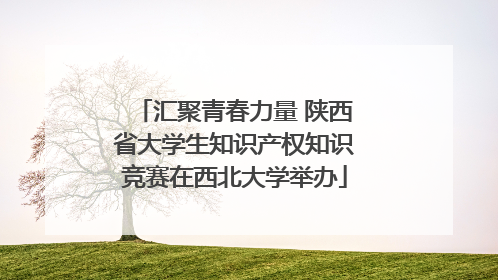 汇聚青春力量 陕西省大学生知识产权知识竞赛在西北大学举办