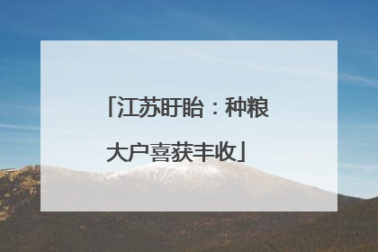 江苏盱眙：种粮大户喜获丰收