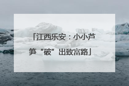 江西乐安：小小芦笋“破”出致富路
