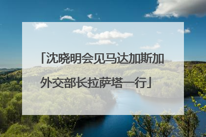 沈晓明会见马达加斯加外交部长拉萨塔一行