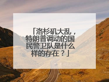 洛杉矶大乱，特朗普调动的国民警卫队是什么样的存在？