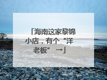 海南这家黎锦小店，有个“洋老板” →