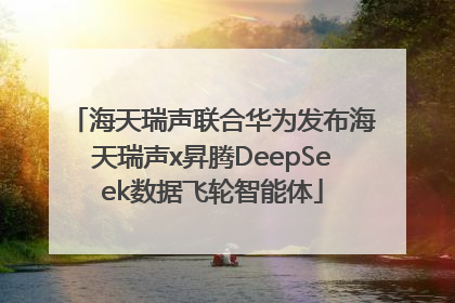 海天瑞声联合华为发布海天瑞声x昇腾DeepSeek数据飞轮智能体