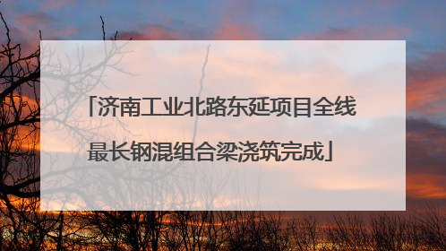 济南工业北路东延项目全线最长钢混组合梁浇筑完成