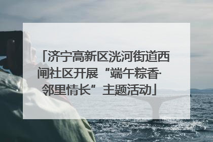 济宁高新区洸河街道西闸社区开展“端午粽香·邻里情长”主题活动