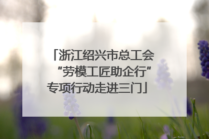浙江绍兴市总工会“劳模工匠助企行”专项行动走进三门
