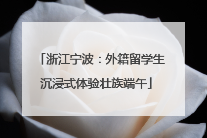 浙江宁波：外籍留学生沉浸式体验壮族端午