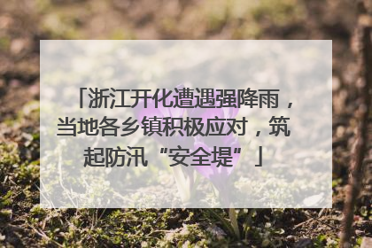 浙江开化遭遇强降雨，当地各乡镇积极应对，筑起防汛“安全堤”