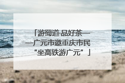 游蜀道·品好茶——广元市邀重庆市民“坐高铁游广元”