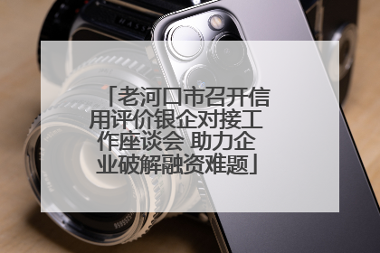 老河口市召开信用评价银企对接工作座谈会 助力企业破解融资难题