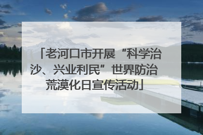 老河口市开展“科学治沙、兴业利民”世界防治荒漠化日宣传活动