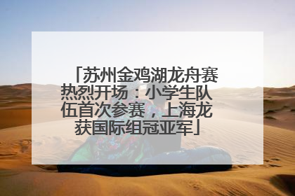 苏州金鸡湖龙舟赛热烈开场：小学生队伍首次参赛，上海龙获国际组冠亚军